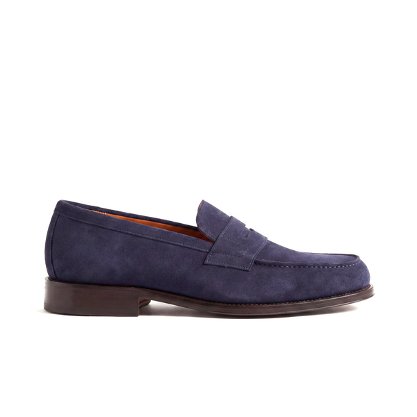 The Collegiate Blue Penny Suede Loafers