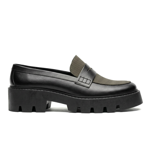 The Noir Fantasia Loafer (Big Wedge Heel)