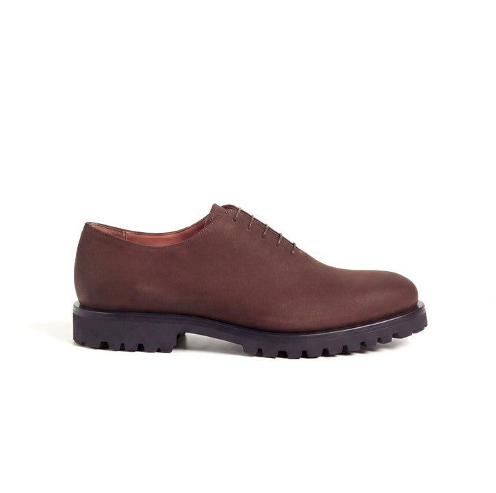 The Alexander Noel Wholecut in Waxed Brown Suede