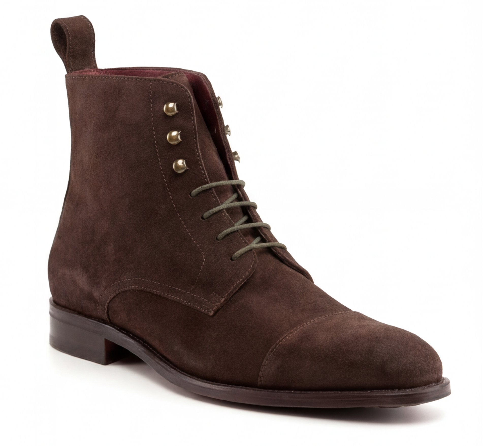 AN Captoe Suede Boot (Brown)