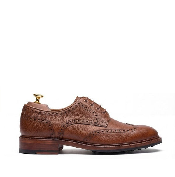 The New Yorker (Pebble Grain Medium Brown)-FREE SHOE TREES