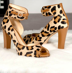 Zara | Shoes | Strappy Heeled Leathersandalspink Ref 34711