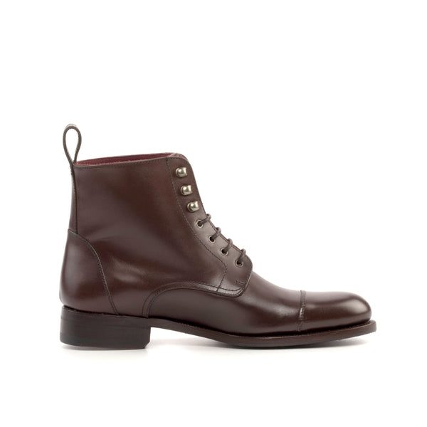 AN Cap-Toe Womens Boots (Dark Brown)
