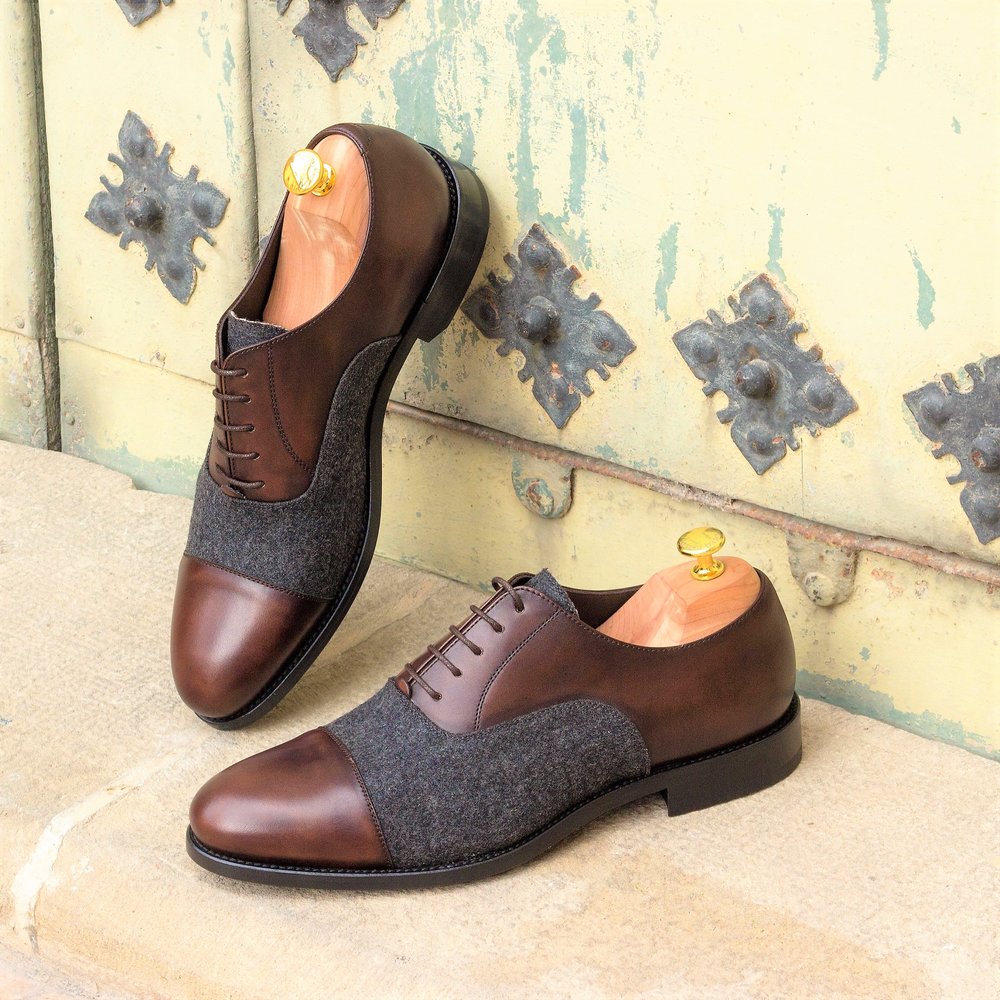 The Oxford (Flannel and Brown Captoe)