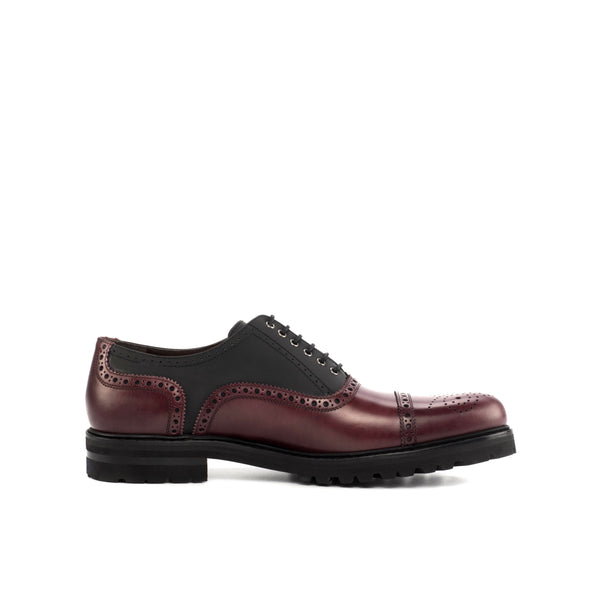 AN Full Brogue Cap-Toe Oxford (Burgundy Black)