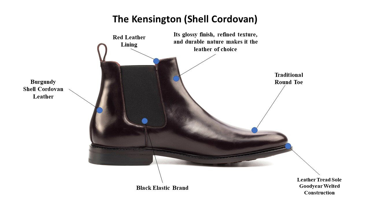 The Kensington Burgundy (Shell Cordovan)