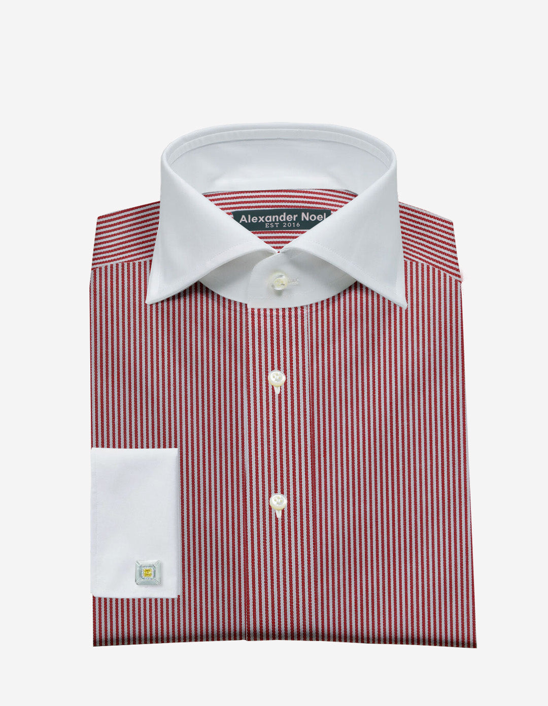 Red Stripes men’s dress shirt